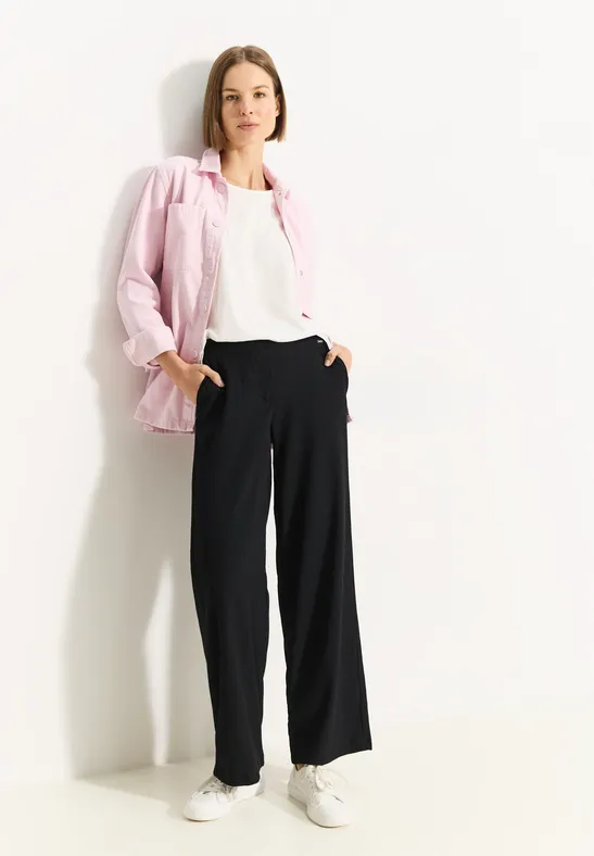 CECIL Pantalon large texturé  - Style NEELE