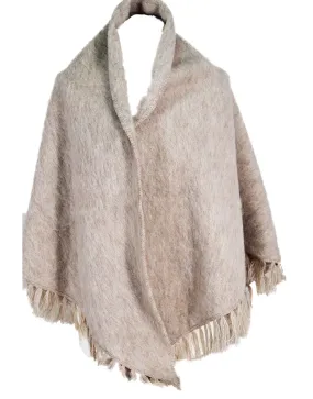 chale femme pas cher laine des pyrenees beige en stock cet hiver