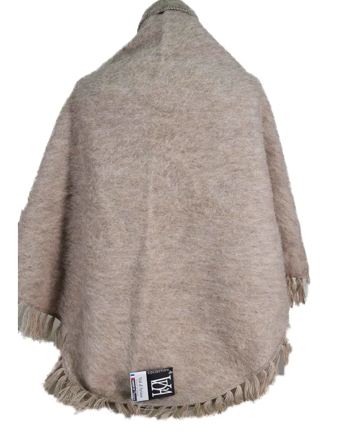 chale femme pas cher laine des pyrenees beige en stock cet hiver