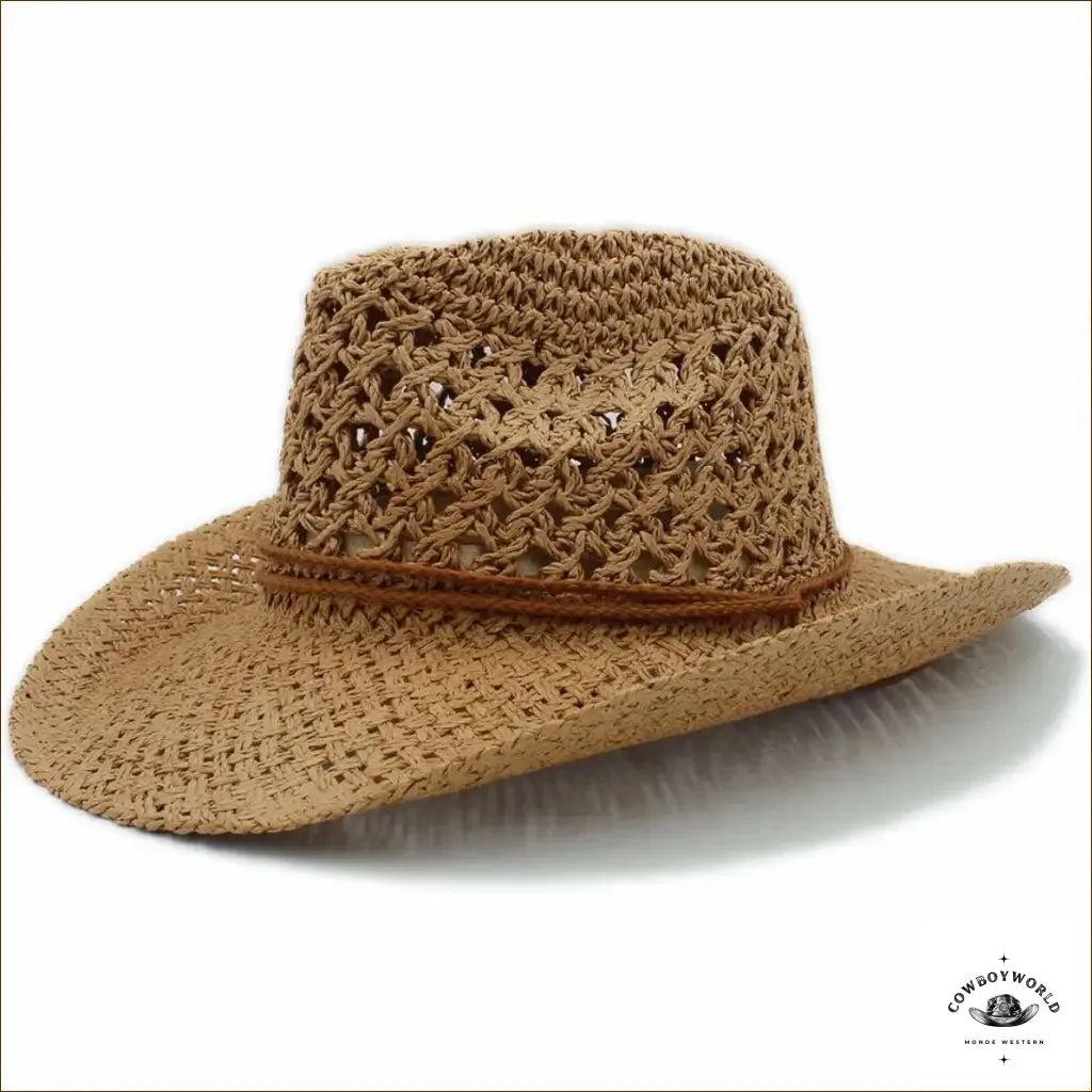 Chapeau de Cowboy Paille Marron