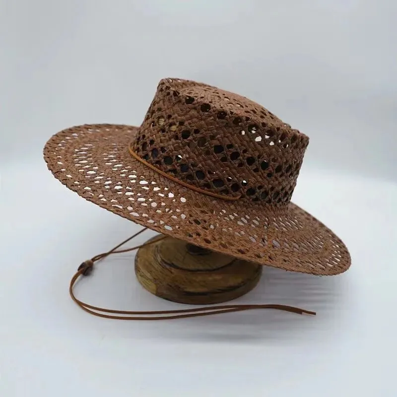 Chapeau de raphia tissé à la main