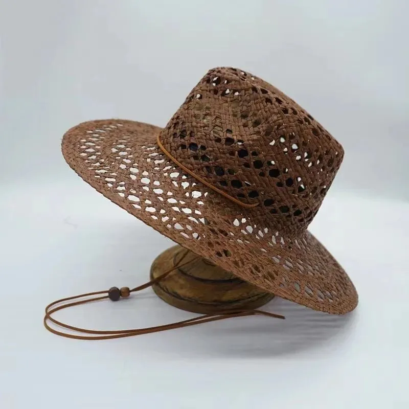 Chapeau de raphia tissé à la main