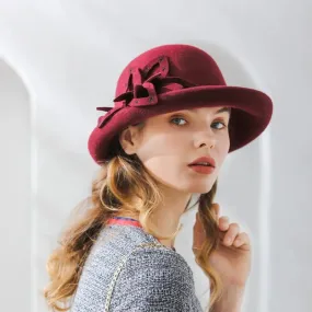 Chapeau fedora fleur