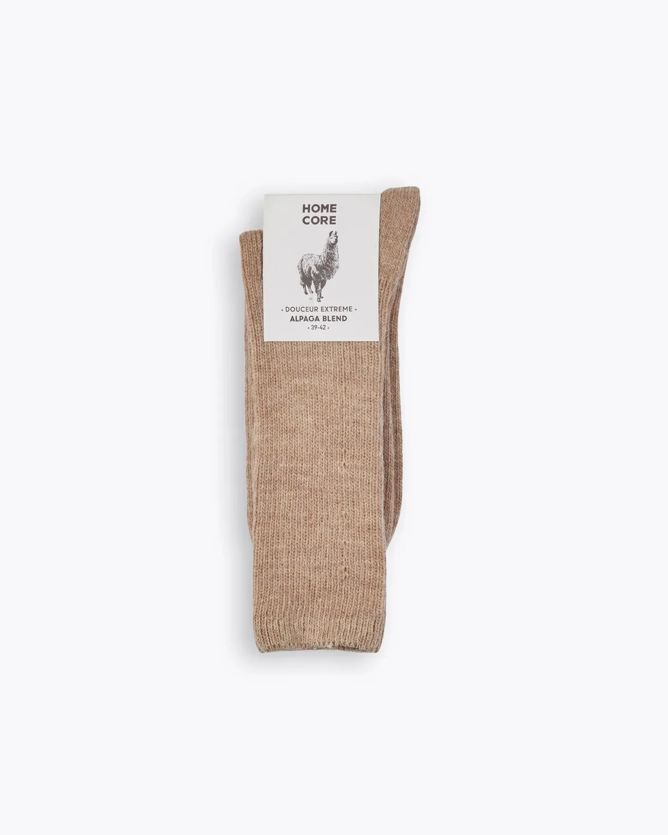 Chaussettes ALPACA BLEND SOCKS - EARTH Wheat