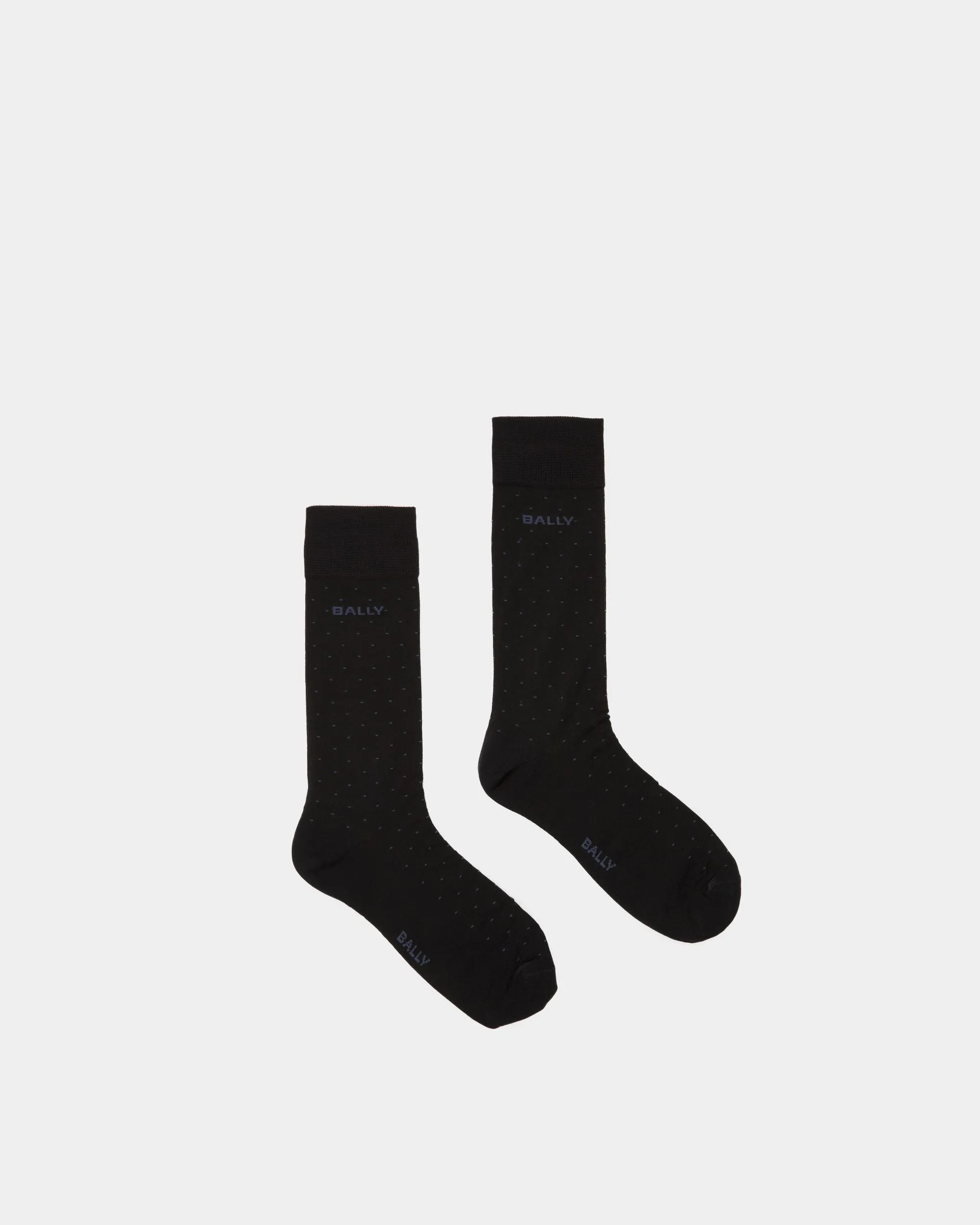 Chaussettes avec logo En coton mélangé couleur encre