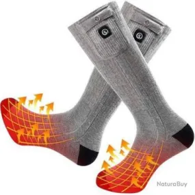 Chaussettes chauffantes Tignes, Savior M Gris