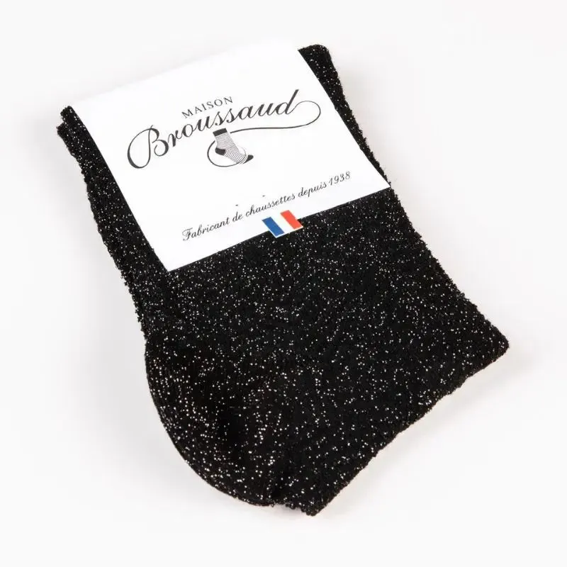 Chaussettes Chevron Noir et Or