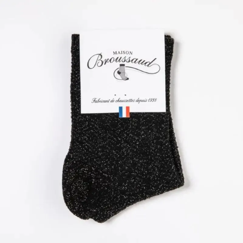 Chaussettes Chevron Noir et Or