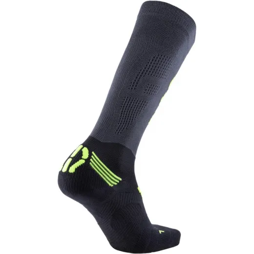 Chaussettes compression fly anthracite / yellow