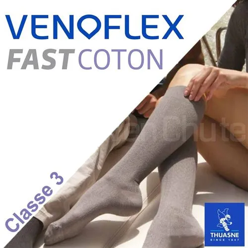 Chaussettes contention femme FAST Thuasne Classe 3 Enfilage ultra facile, 2 coloris, classe III