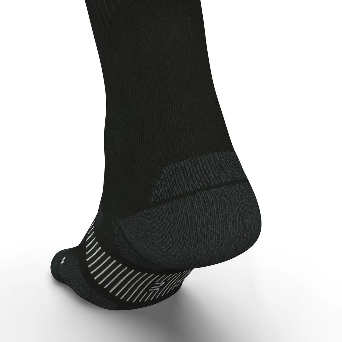 CHAUSSETTES DE RUNNING RUN900 FINES MI-MOLLET NOIRES