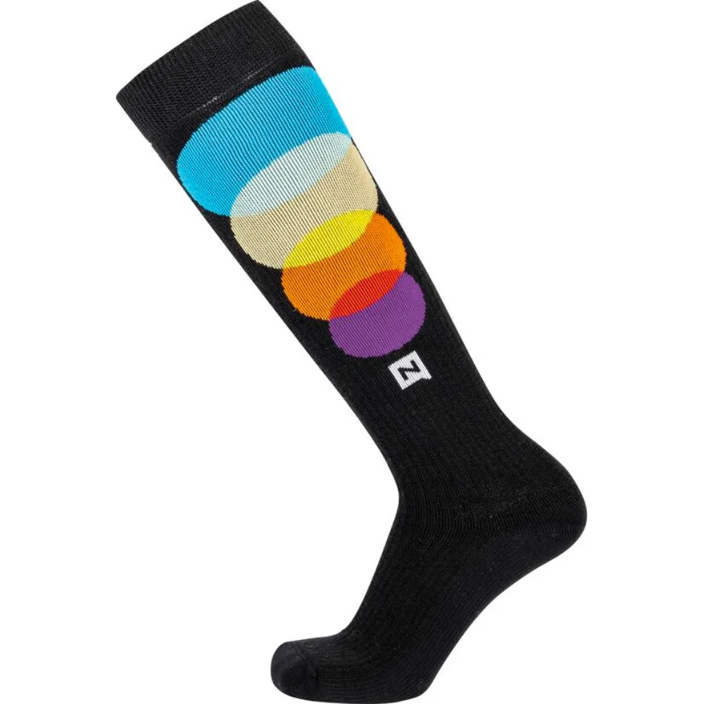 Chaussettes de snowboard Cloud 5 Noir/Multicolore