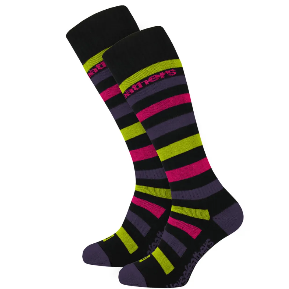 Chaussettes de snowboard Strid pour femme, noires