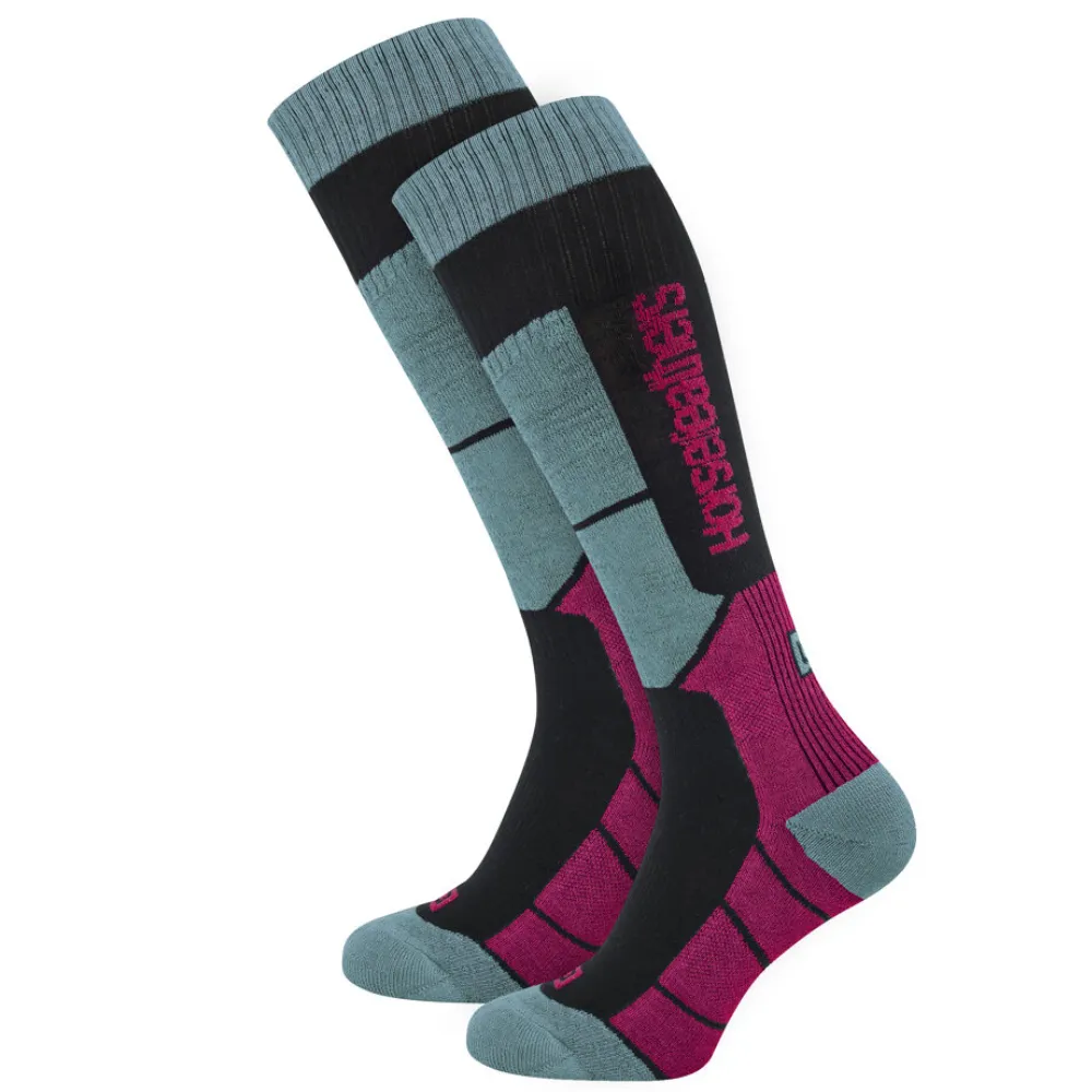 Chaussettes de snowboard Totia Thermolite pour femme, bleues Haze