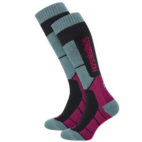 Chaussettes de snowboard Totia Thermolite pour femme, bleues Haze