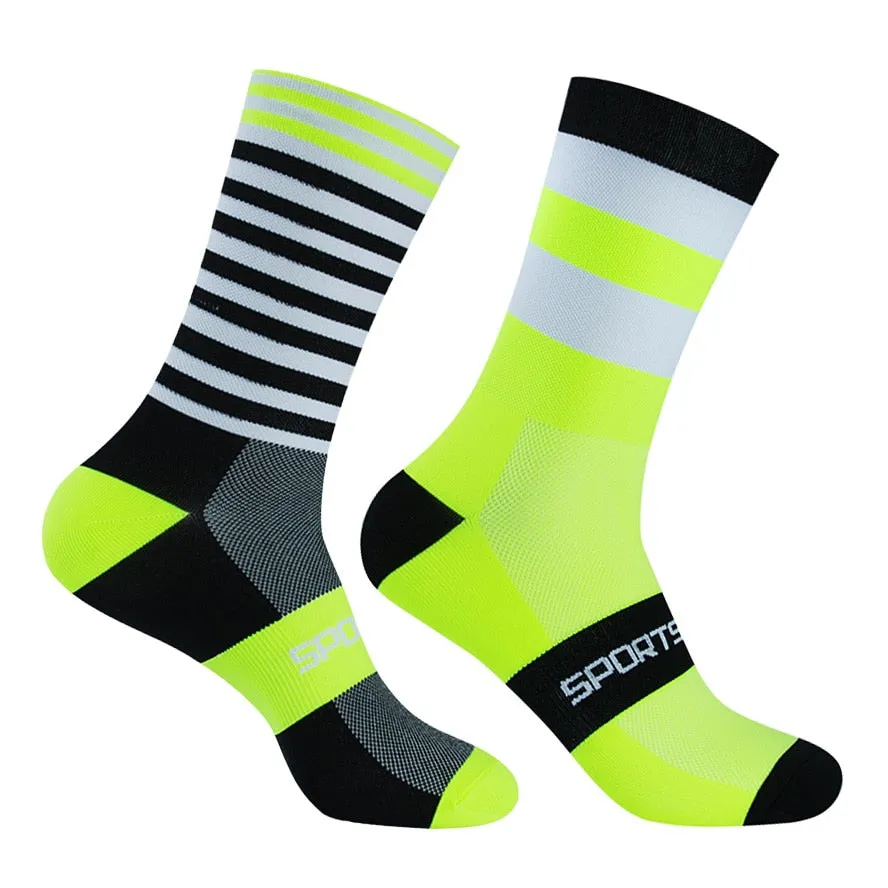 Chaussettes de sport unisexes colorées