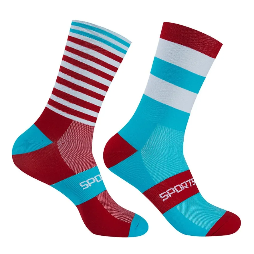 Chaussettes de sport unisexes colorées