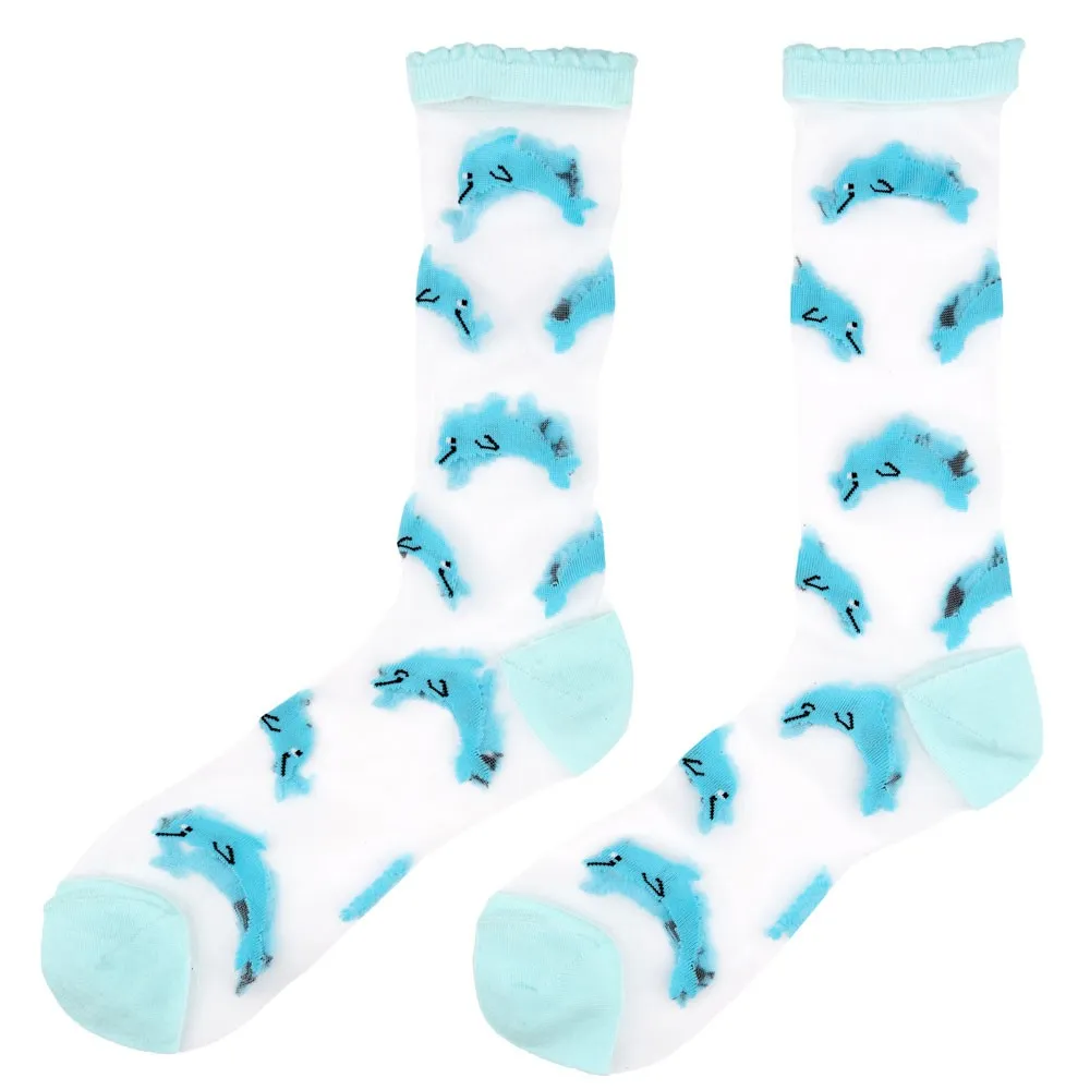 Chaussettes Transparentes Dauphin