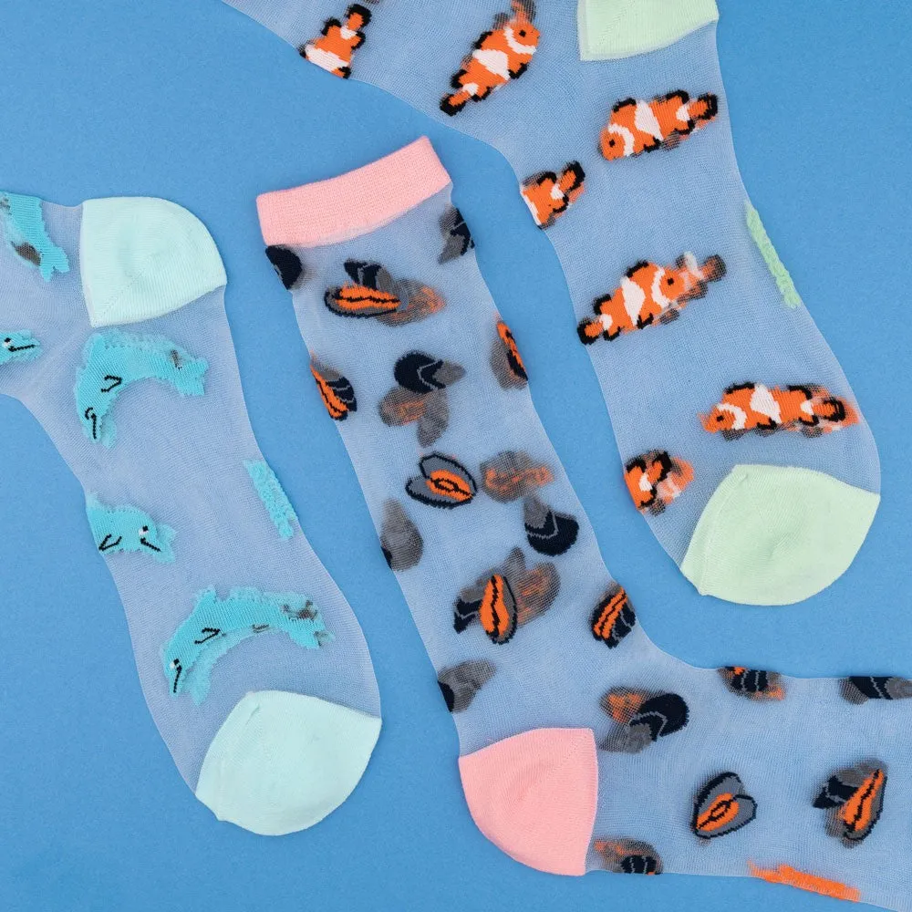 Chaussettes Transparentes Dauphin