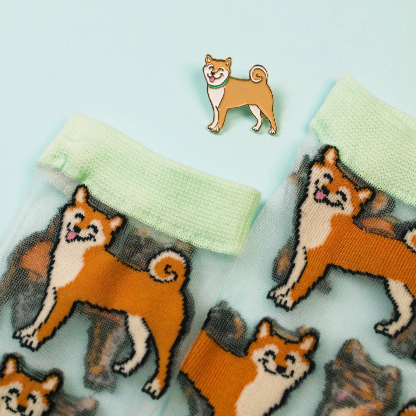 Chaussettes Transparentes Shiba