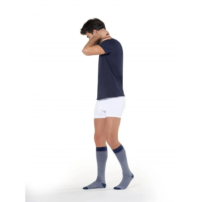 Chaussettes de contention Styles Motifs Marinière (Homme) Classe 2