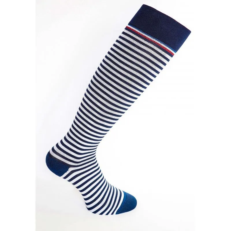 Chaussettes de contention Styles Motifs Marinière (Homme) Classe 2