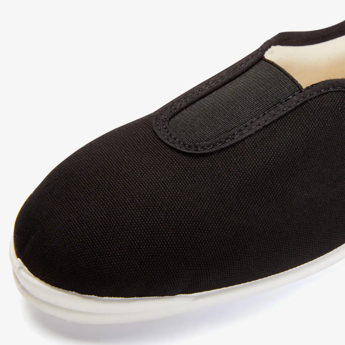 Chaussons gym adulte en tissu noir