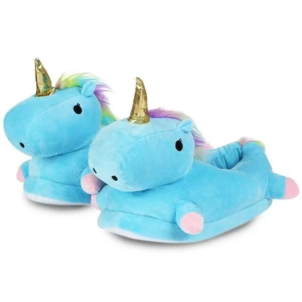 Chaussons Licorne Bleue