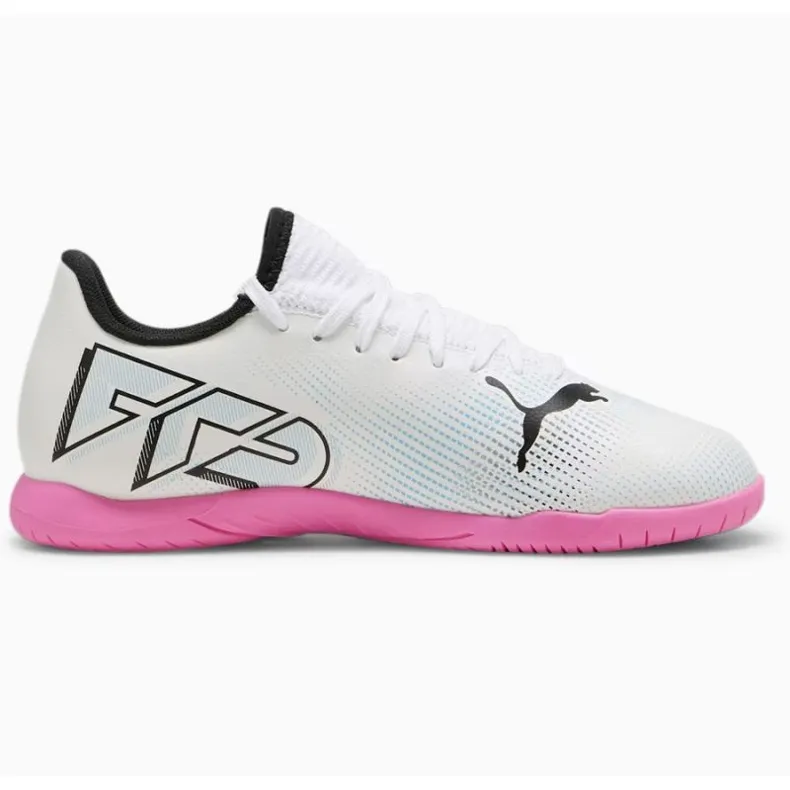 Chaussures de football Puma Future 7 Play It Jr 107739-01 blanche