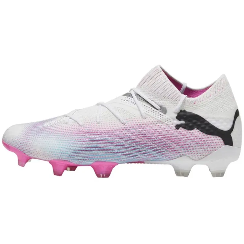 Chaussures de football Puma Future 7 Ultimate FG/AG M 107599 01 blanche