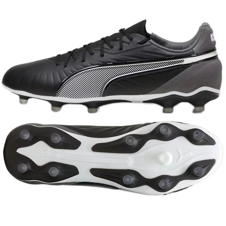 Chaussures de football Puma King Match FG/AG 107863-01 le noir