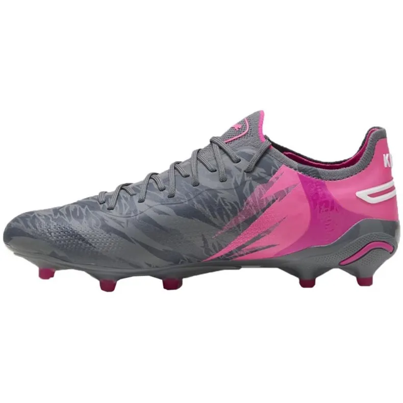 Chaussures de football Puma King Ultimate Rush FG/AG 107824 01 gris