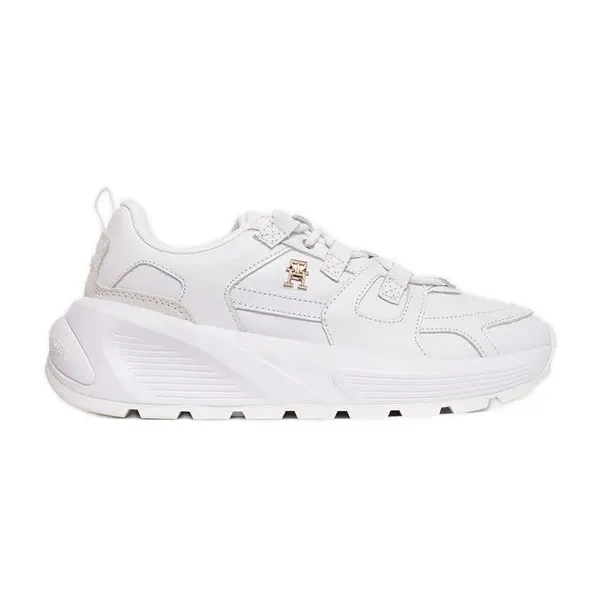 Chaussures Tommy Hilfiger Premium Runner Lthr W FW0FW07340 Ybs blanche