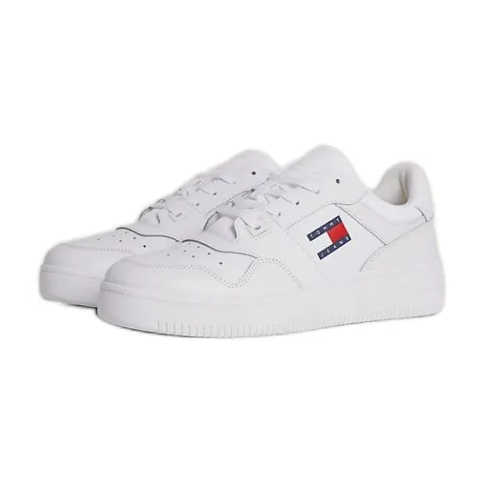 Chaussures Tommy Hilfiger Retro Basket Ess M EM0EM01395YBR blanche