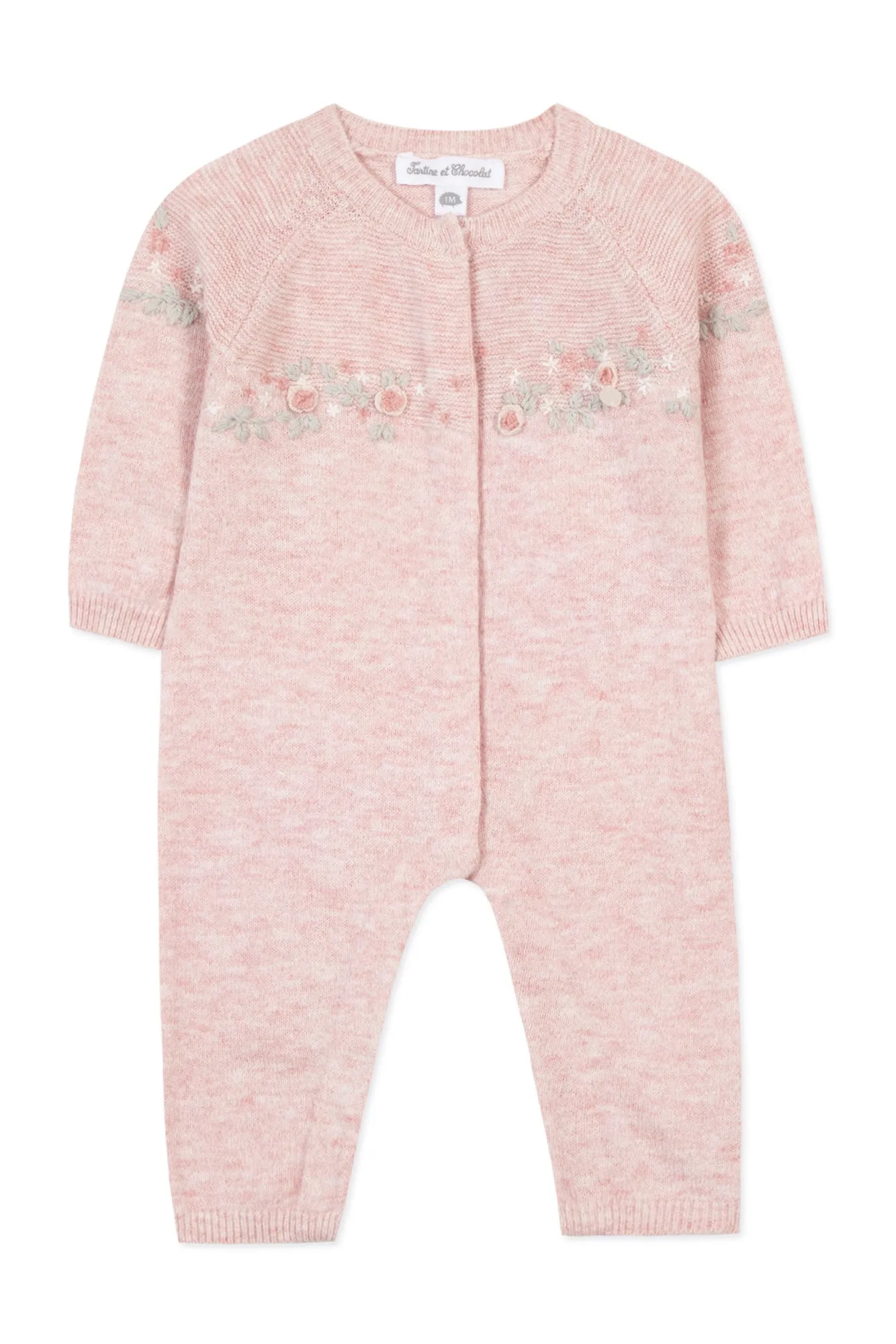 Combinaison broderie rose babygirl Tartine et chocolat H24