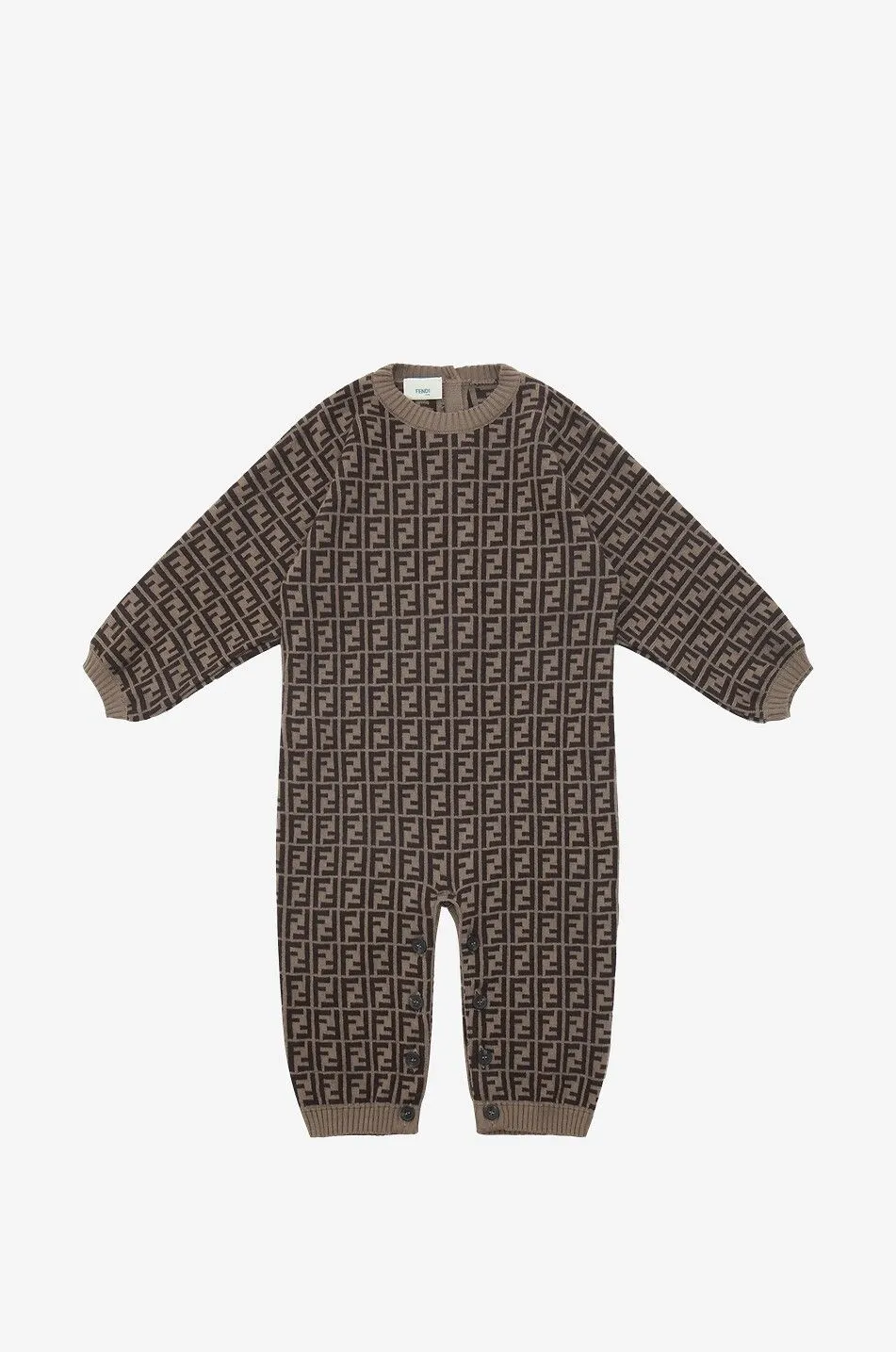 Combinaison bébé en maille jacquard FF