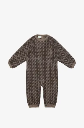 Combinaison bébé en maille jacquard FF