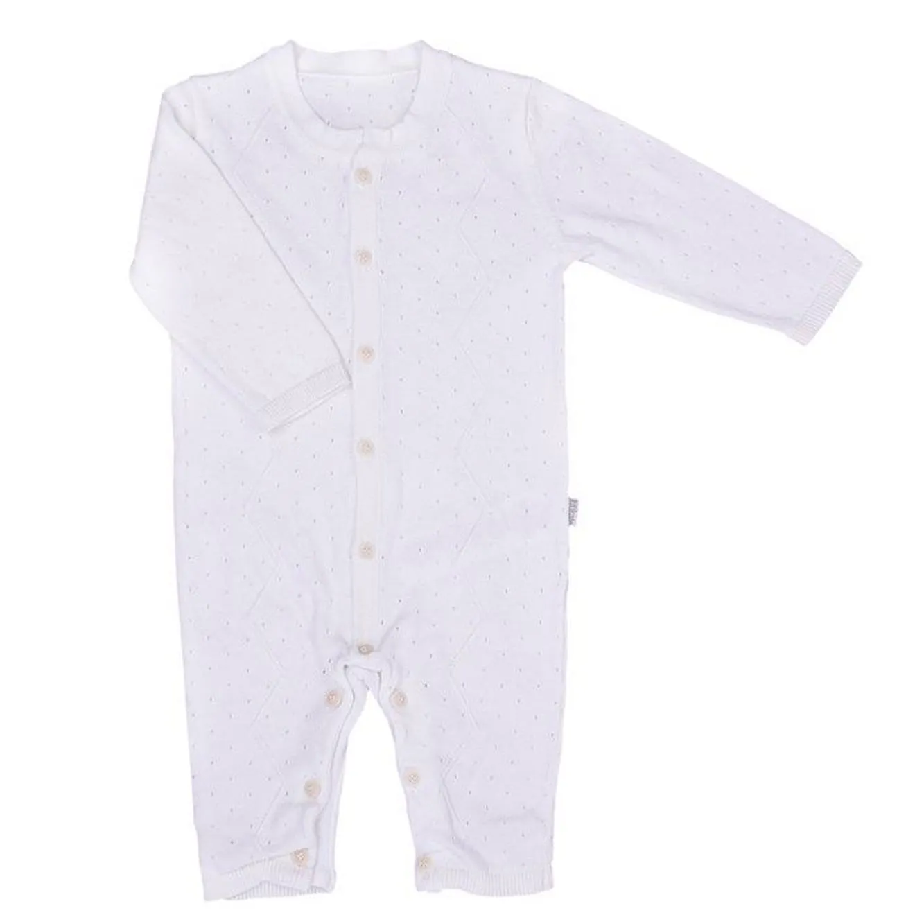 Combinaison bébé en tricot de coton bio bleu - Sevira Kids