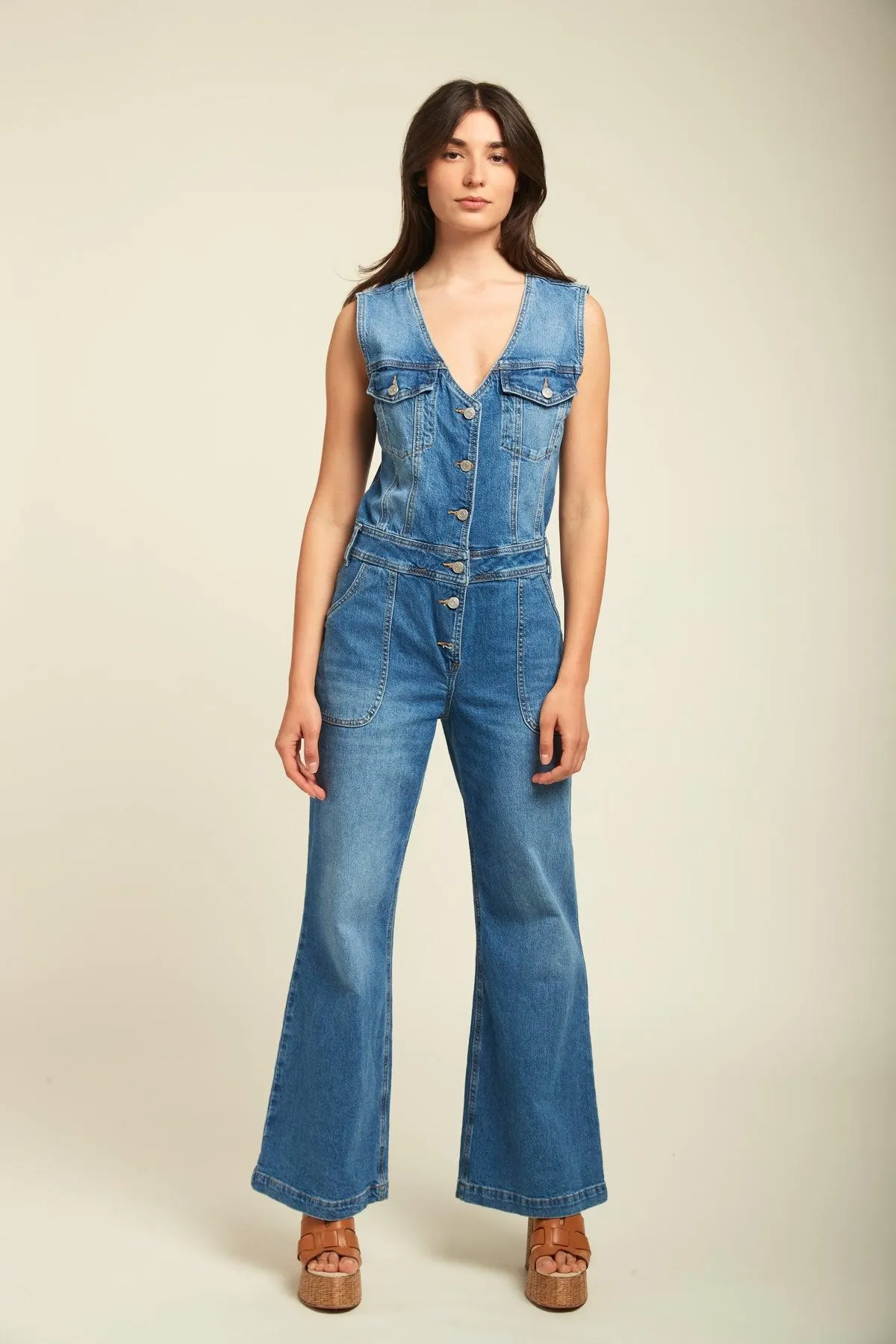 Combinaison jean vintage - Cheryl