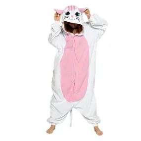 Combinaison Pyjama  Chat Blanc Enfant