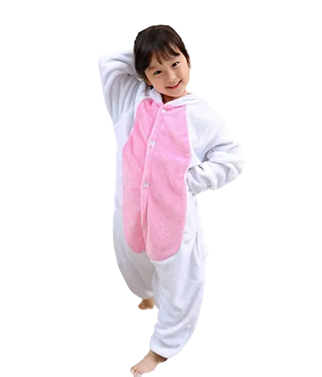 Combinaison Pyjama  Chat Blanc Enfant