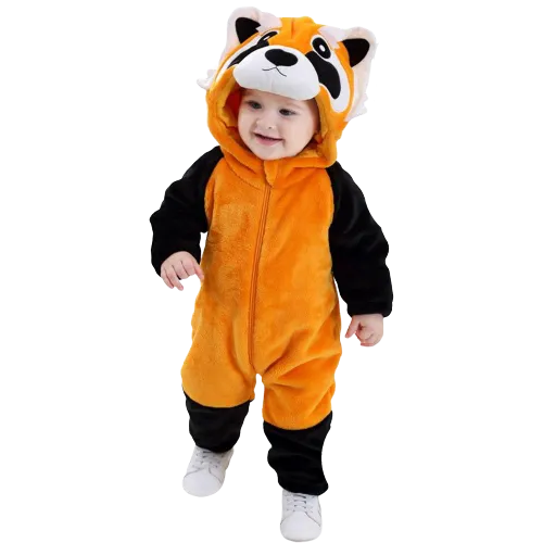 Combinaison Pyjama  Panda Roux Bébé