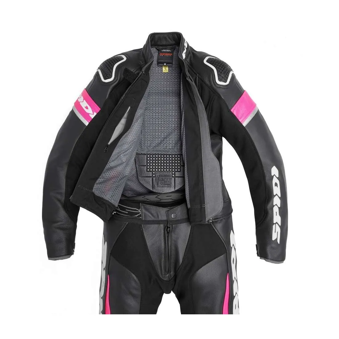 Combinaison Spidi Laser Touring Lady noir fuchsia