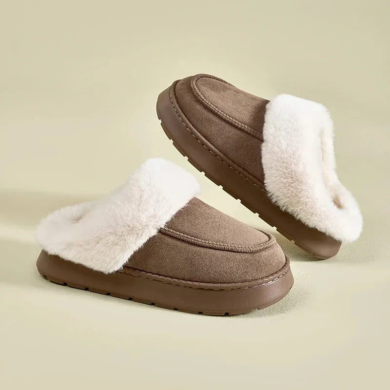 ConfortCoton - Chaussons d'Hiver en Coton pour Homme