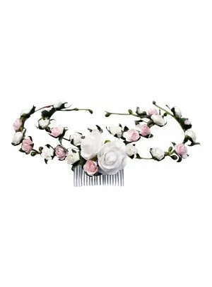 Couronne de fleur dans les cheveux