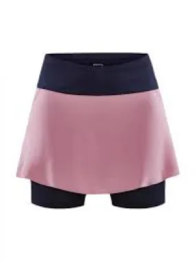 CRAFT PRO HYPERVENT 2 IN 1 SKIRT DAWN Jupe Running femme