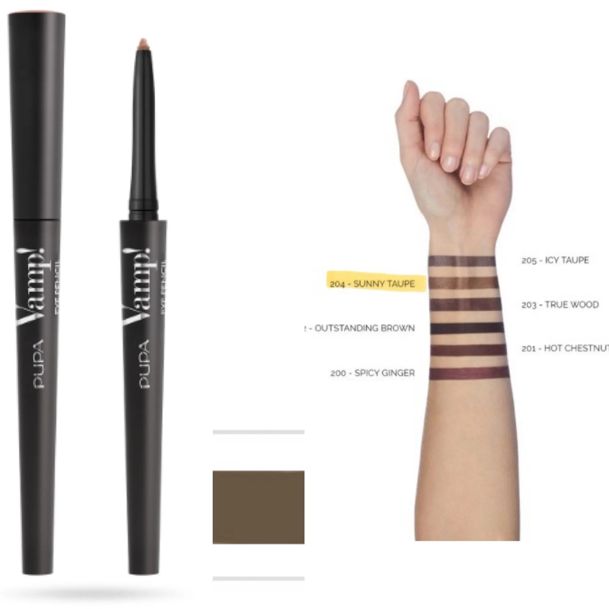 Crayon 2 en 1 Waterproof Vamp! 204 Sunny Taupe