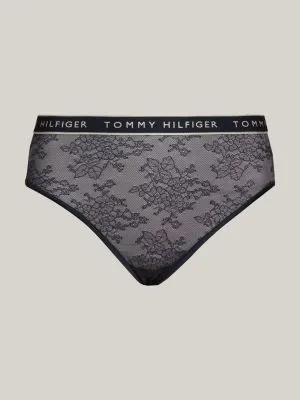 Culotte hipster taille haute en dentelle | Bleu | Tommy Hilfiger