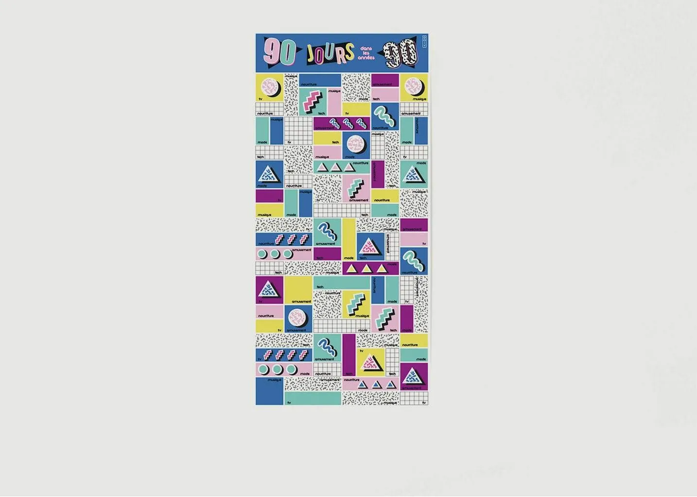 DOIY Design 90 jours dans les 90 S Scratch Poster - Trouva