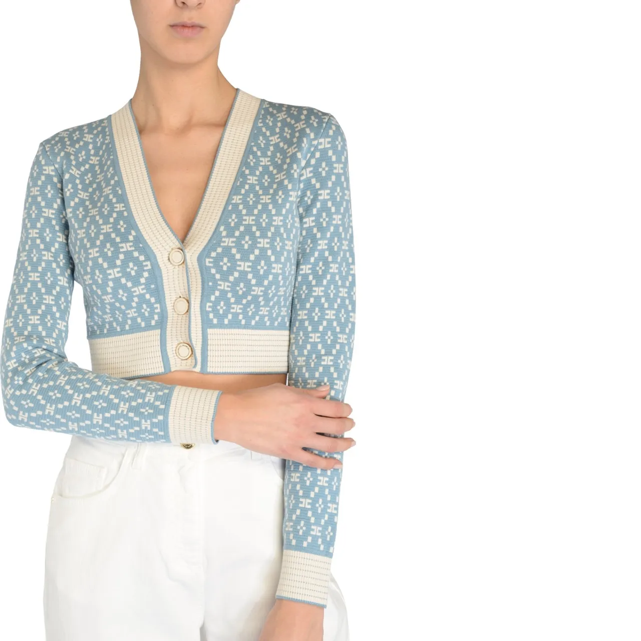 Elisabetta Franchi Cardigan couleur sucre